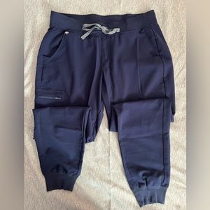 Figs women’s navy Zamora jogger scrub pants.